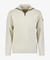 No Excess Half Zip Trui Ribstructuur
