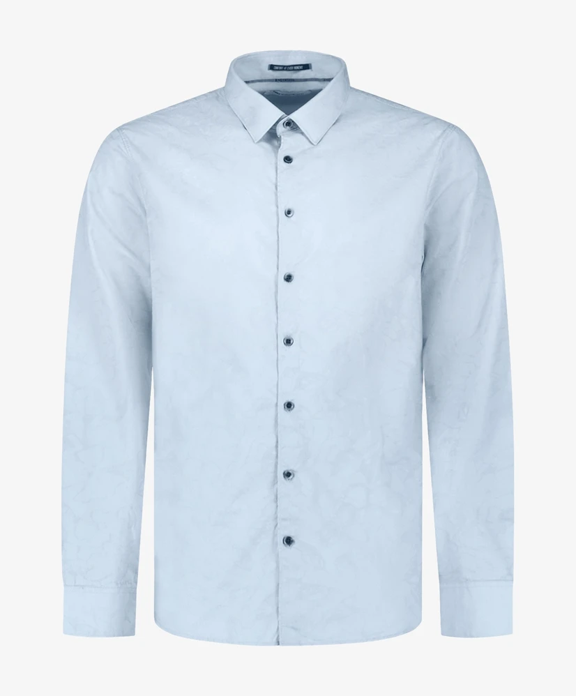 No Excess Overhemd Allover Jacquard