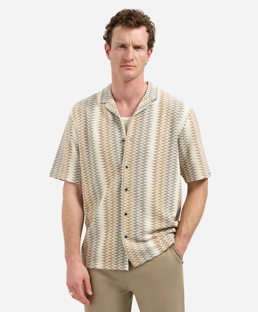 No Excess Overhemd Allover Patroon