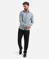 No Excess Overhemd Allover Print Regular Fit