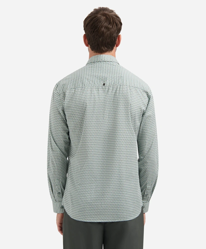 No Excess Overhemd Allover Print Regular Fit