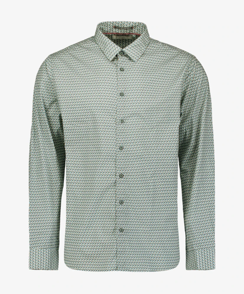 No Excess Overhemd Allover Print Regular Fit