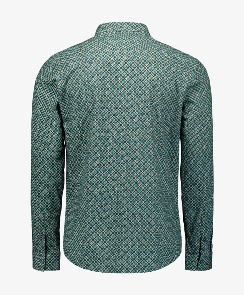 No Excess Overhemd Allover Print Regular Fit