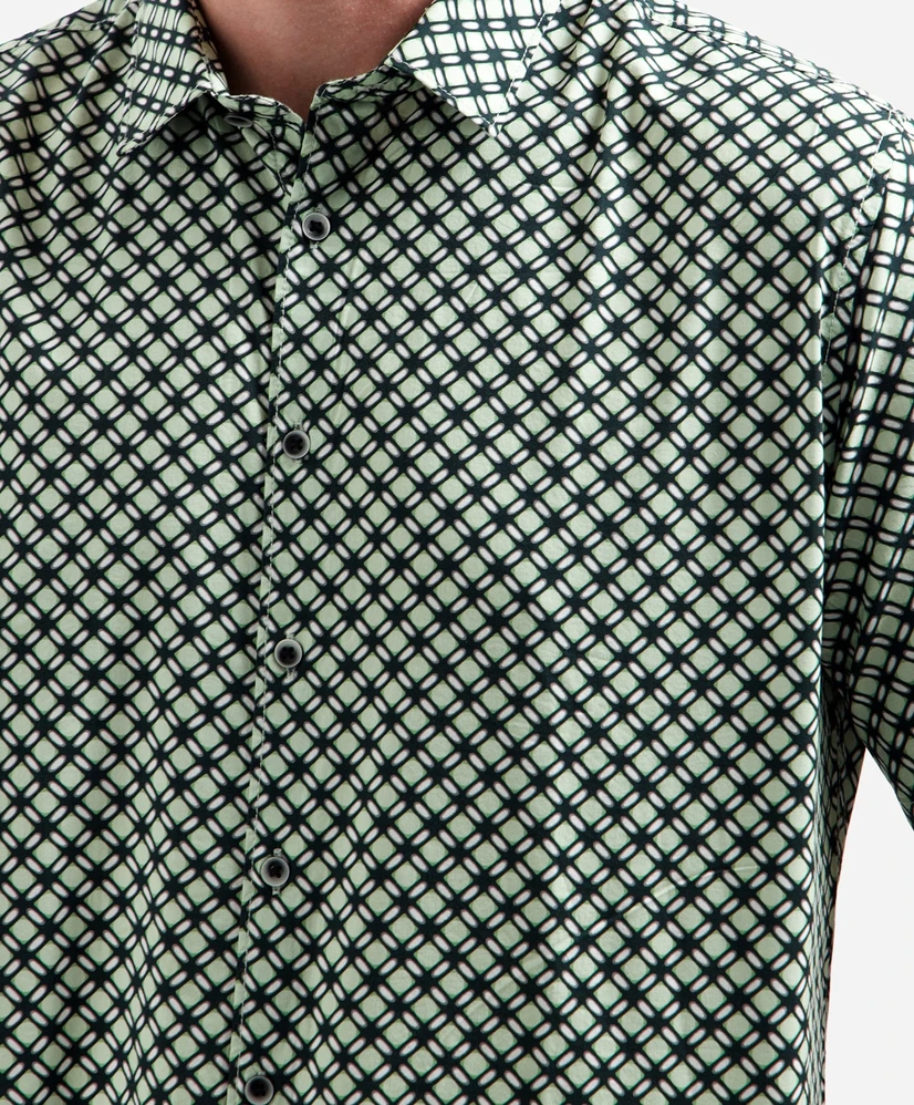 No Excess Overhemd Allover Print
