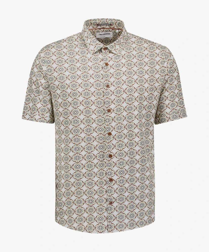 No Excess Overhemd Allover Print