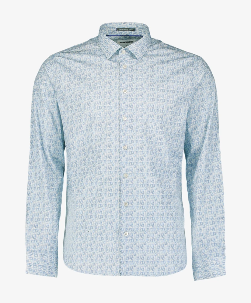No Excess Overhemd Allover Printed