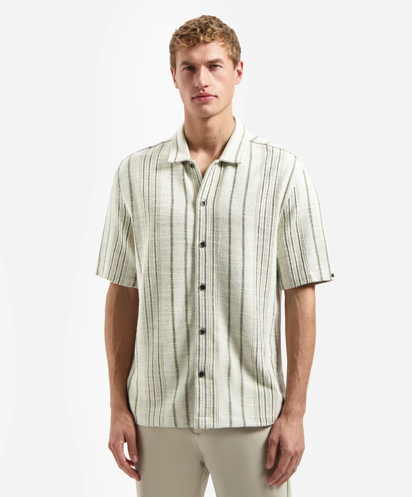No Excess Overhemd Jacquard Stripes