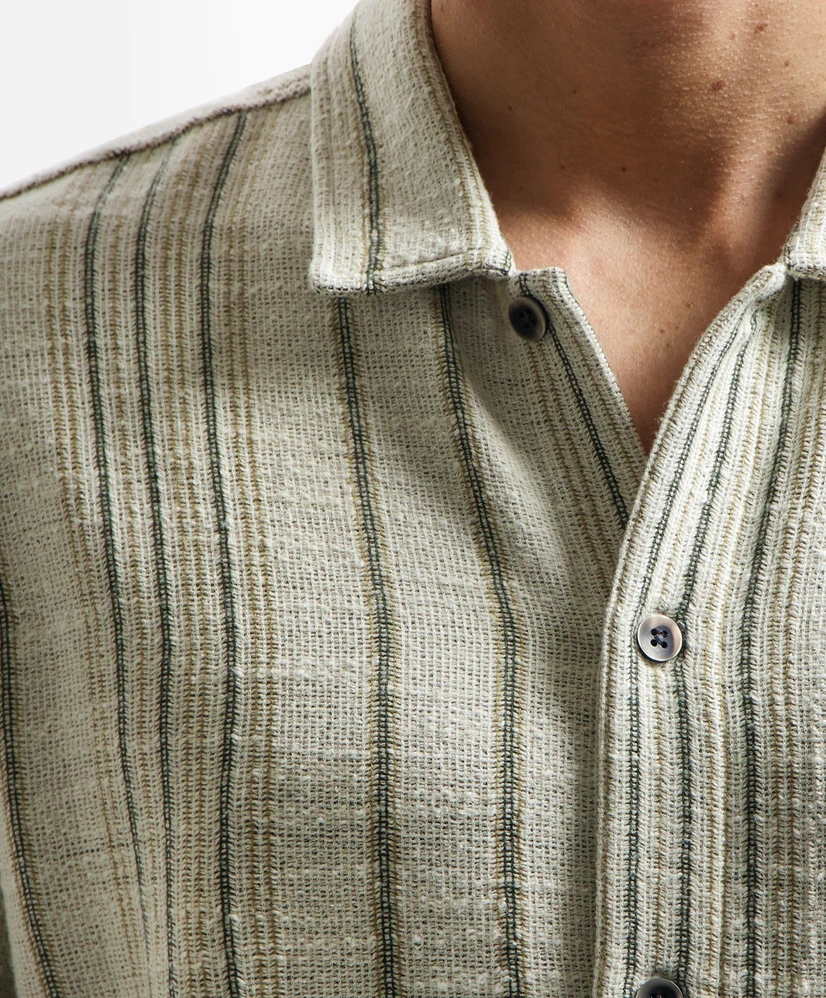 No Excess Overhemd Jacquard Stripes