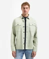 No Excess Overshirt Buttons Twill Stretch