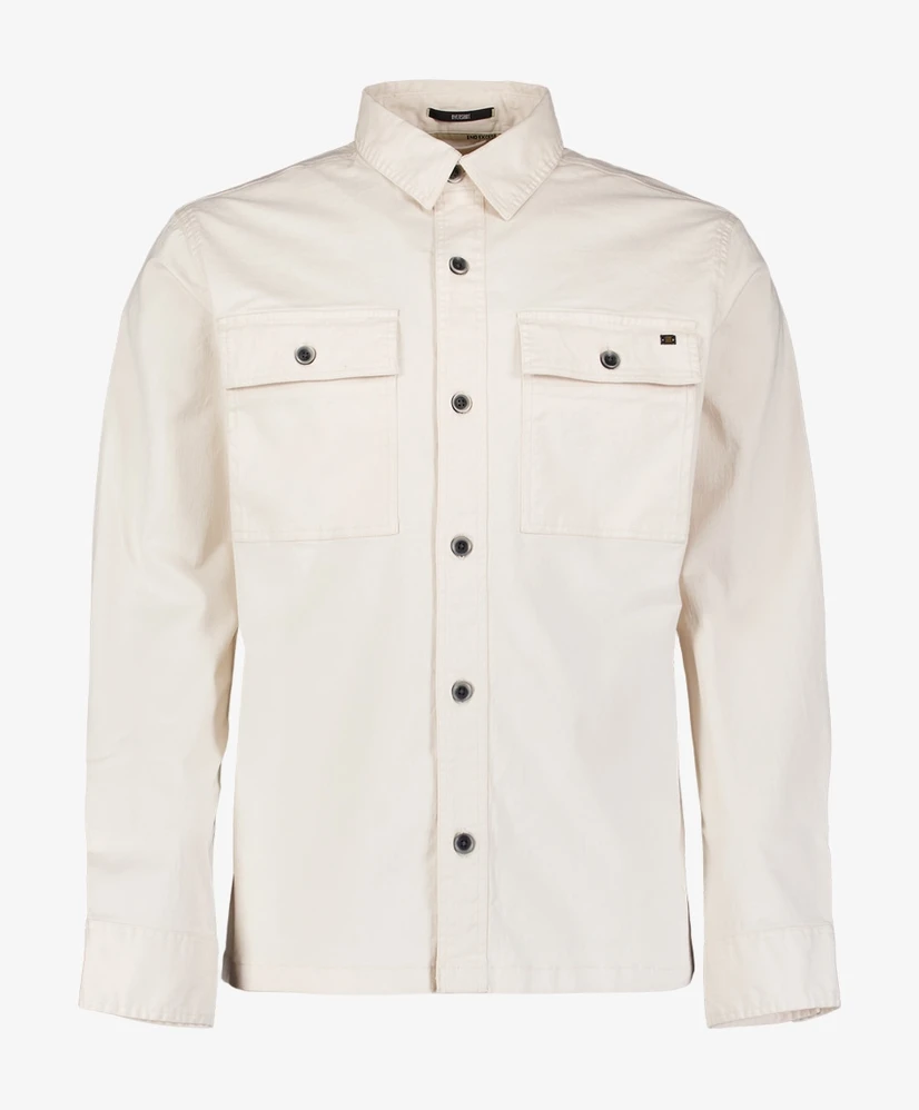 No Excess Overshirt Buttons Twill Stretch