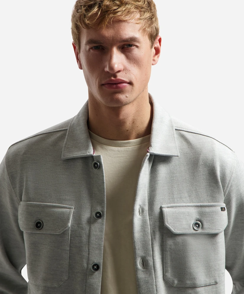 No Excess Overshirt Jersey Twill
