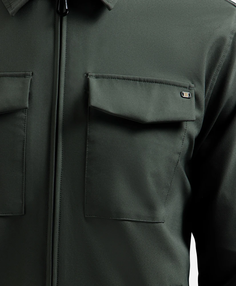 No Excess Overshirt Zipper