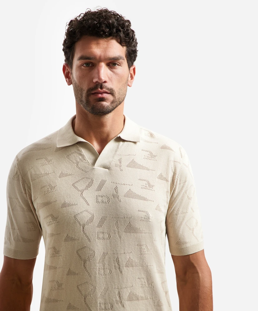 No Excess Polo Allover Knit