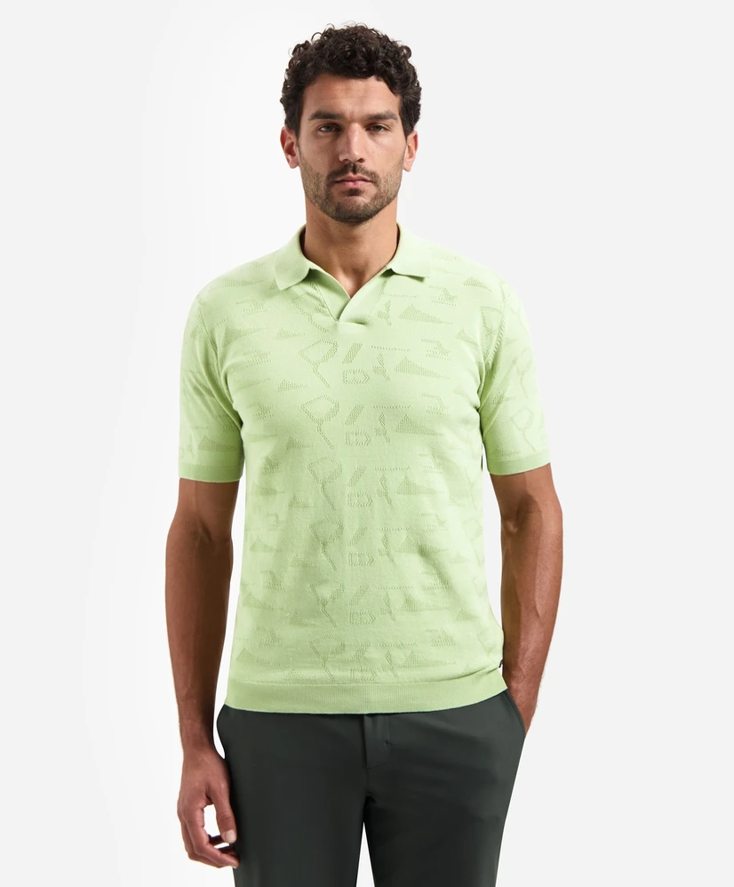 No Excess Polo Allover Knit