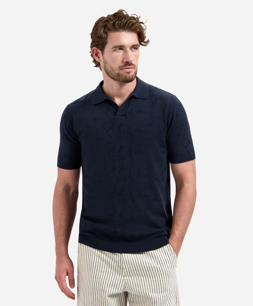 No Excess Polo Allover Knit