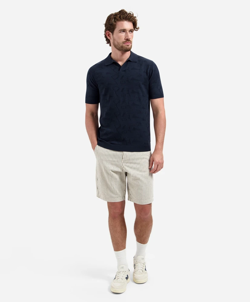 No Excess Polo Allover Knit