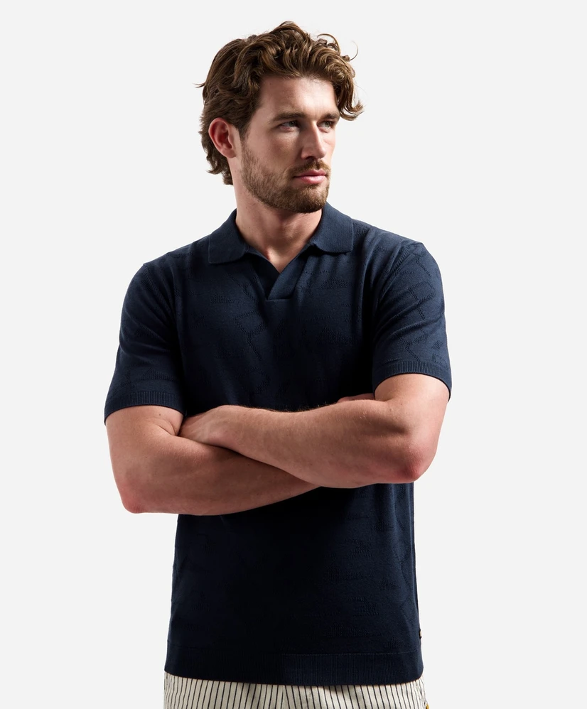 No Excess Polo Allover Knit