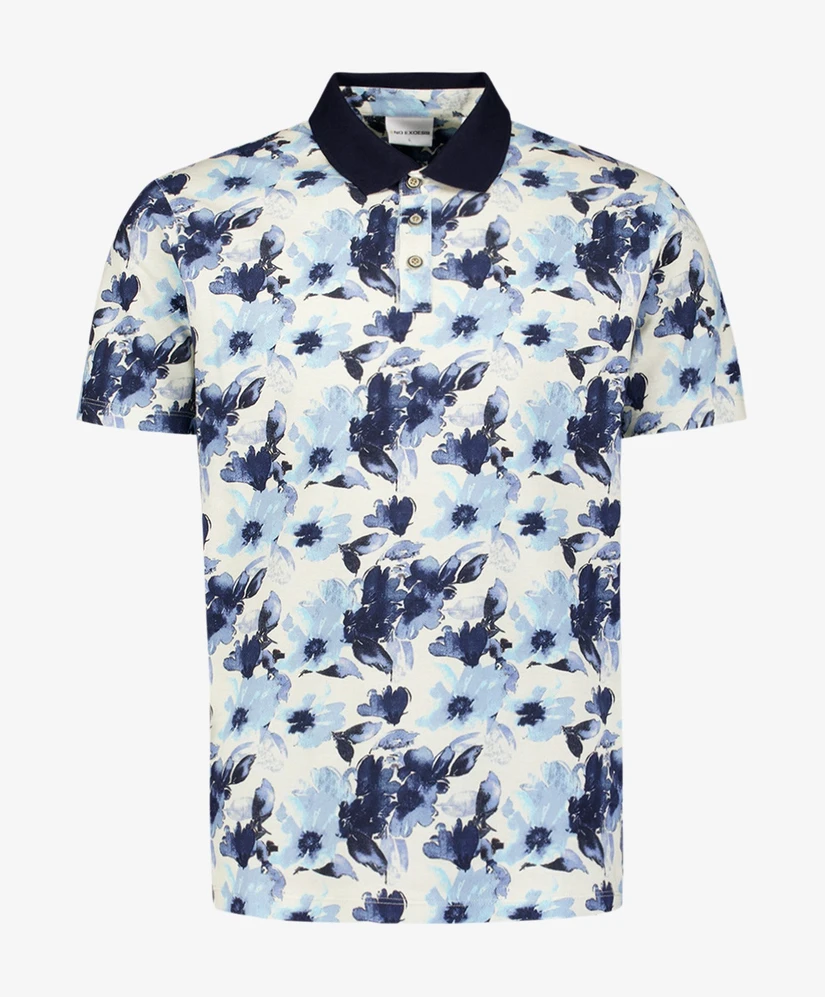 No Excess Polo Allover Print
