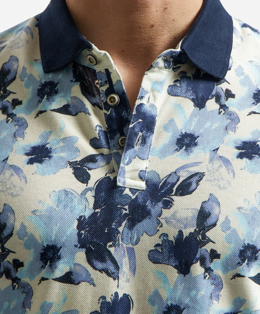 No Excess Polo Allover Print