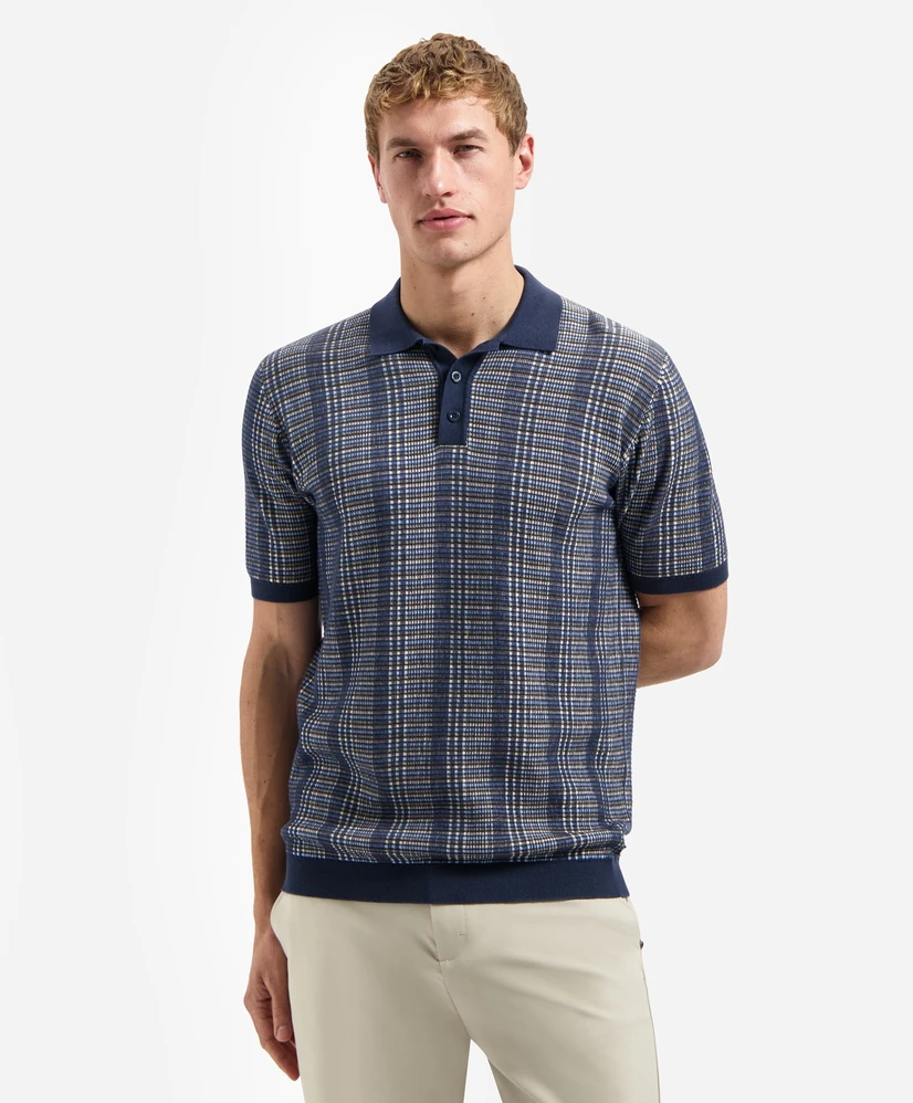 No Excess Polo Allover Structuur
