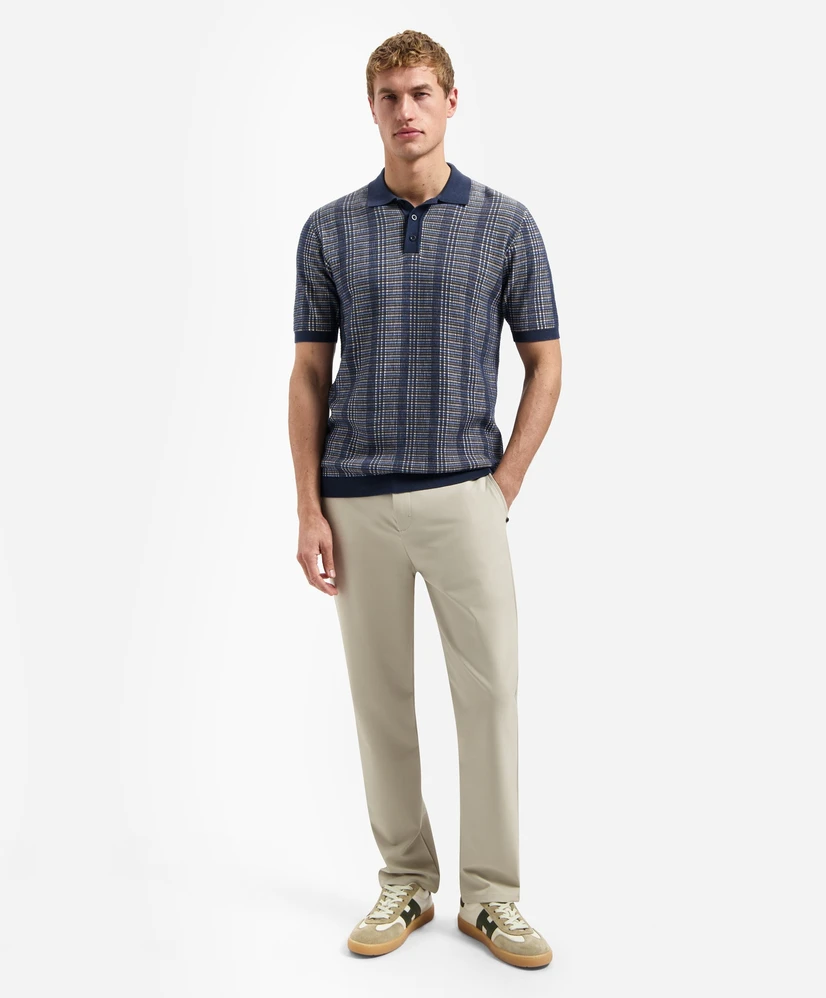 No Excess Polo Allover Structuur