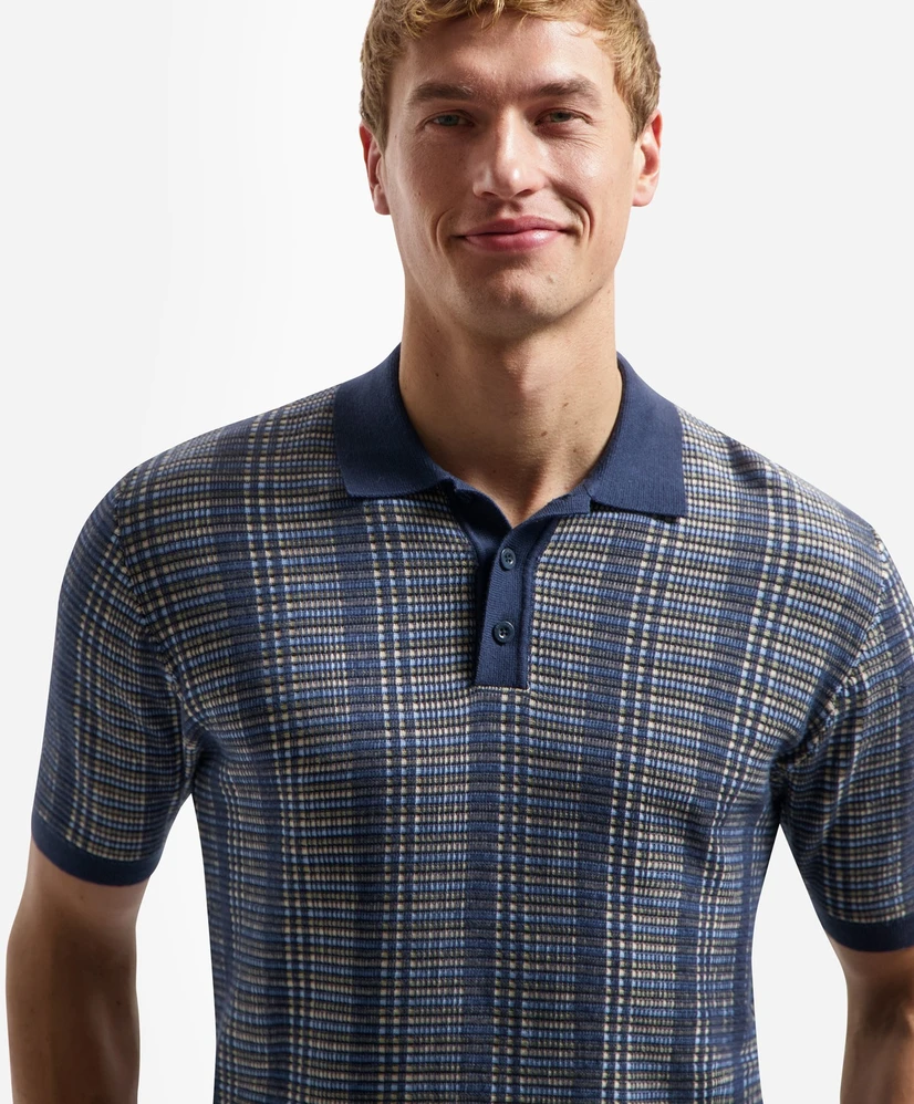 No Excess Polo Allover Structuur