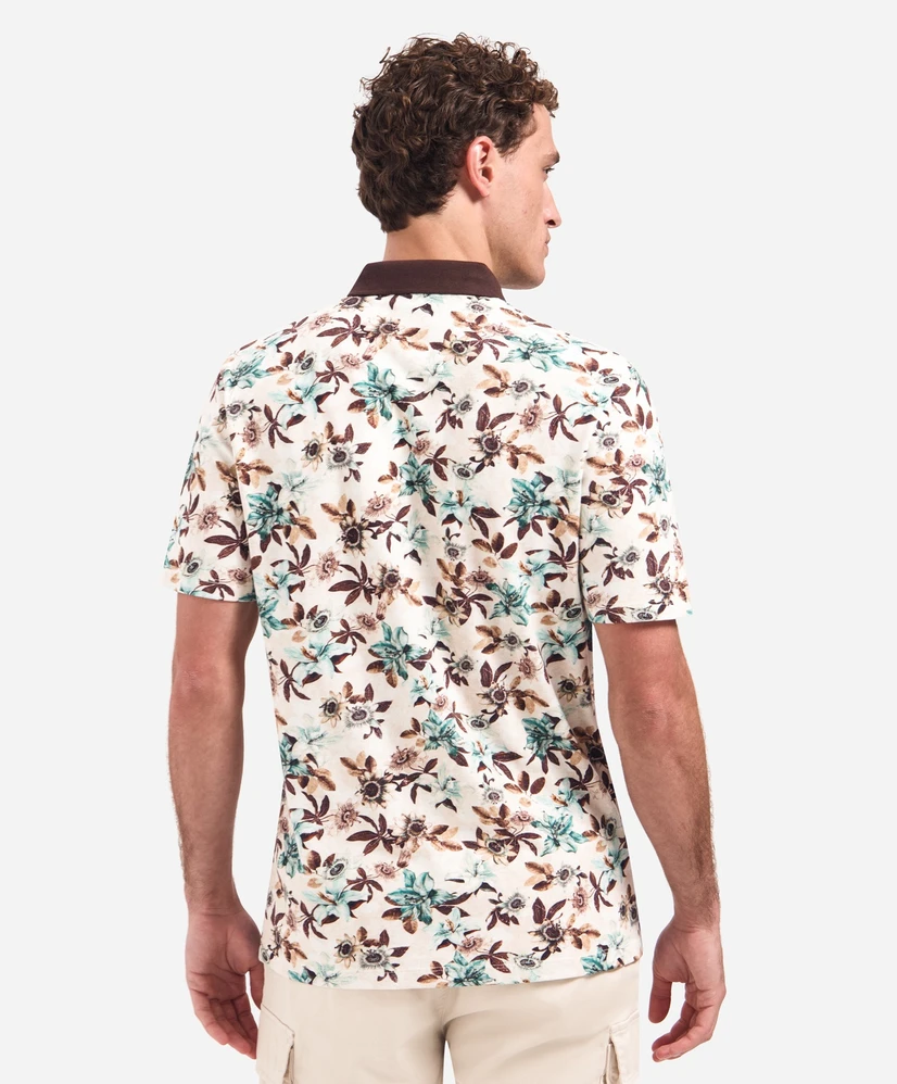 No Excess Polo Bloemenprint