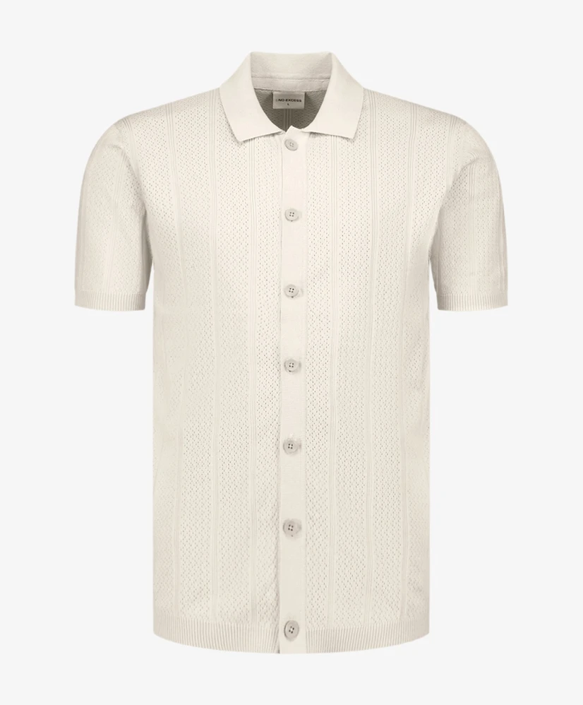 No Excess Polo Full Button