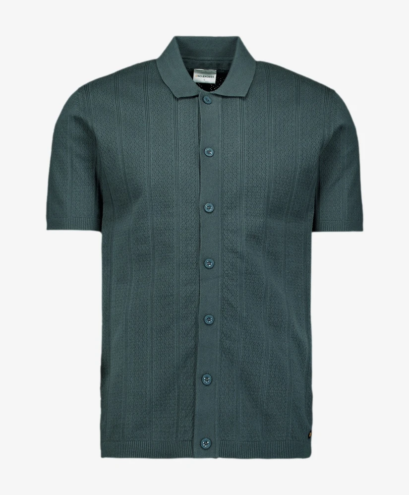 No Excess Polo Full Button