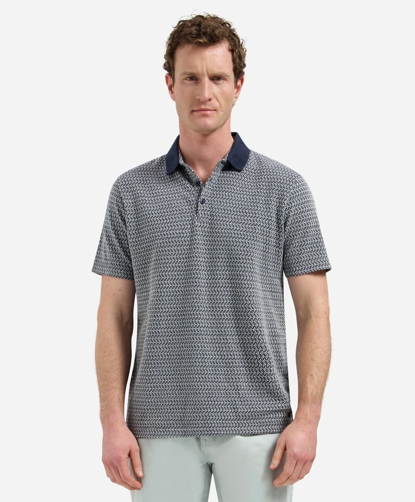 No Excess Polo Herringbone