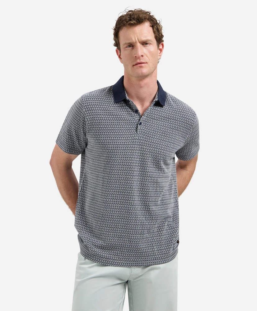 No Excess Polo Herringbone