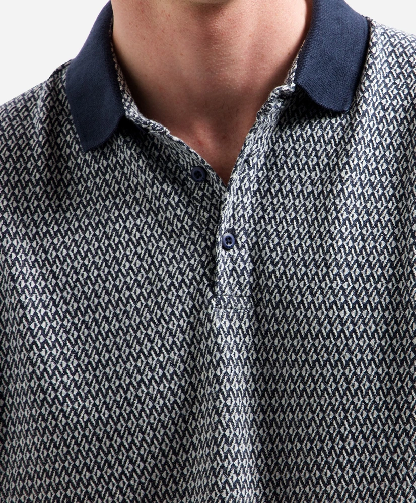 No Excess Polo Herringbone