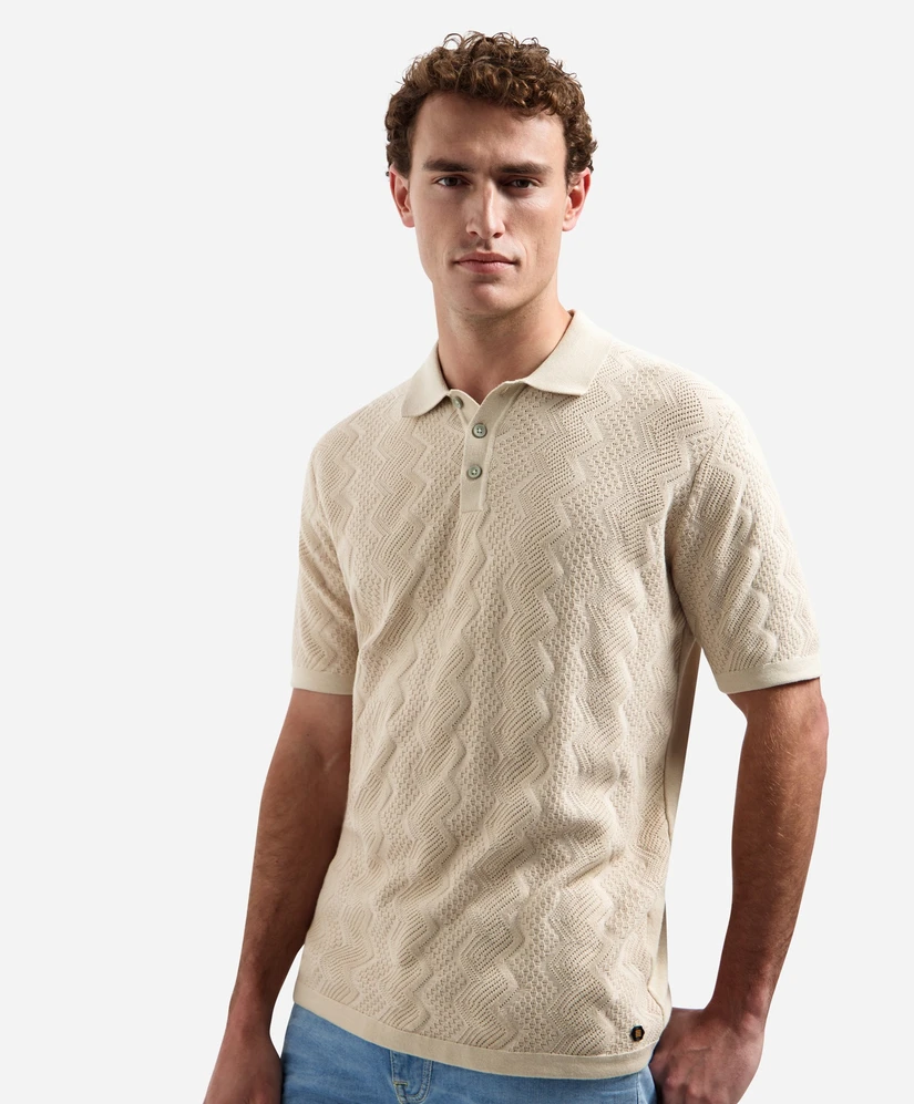 No Excess Polo Knitted Stuctured