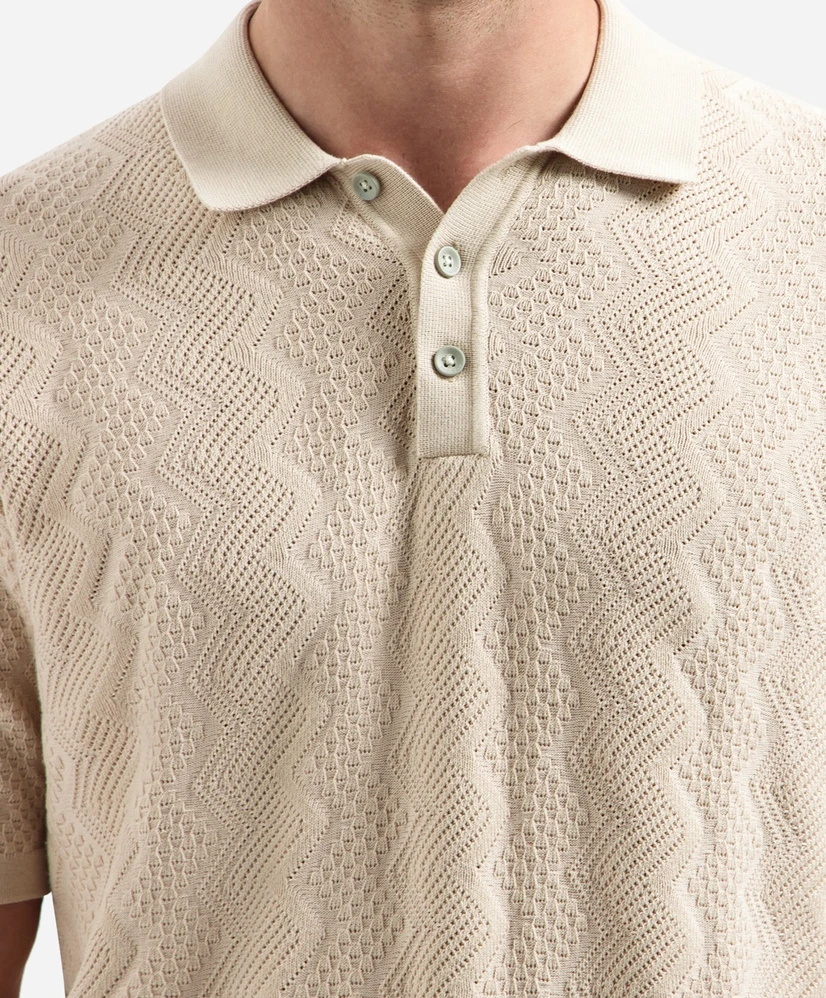 No Excess Polo Knitted Stuctured