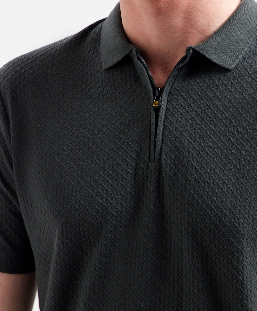 No Excess Polo Zip