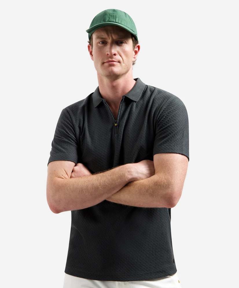 No Excess Polo Zip