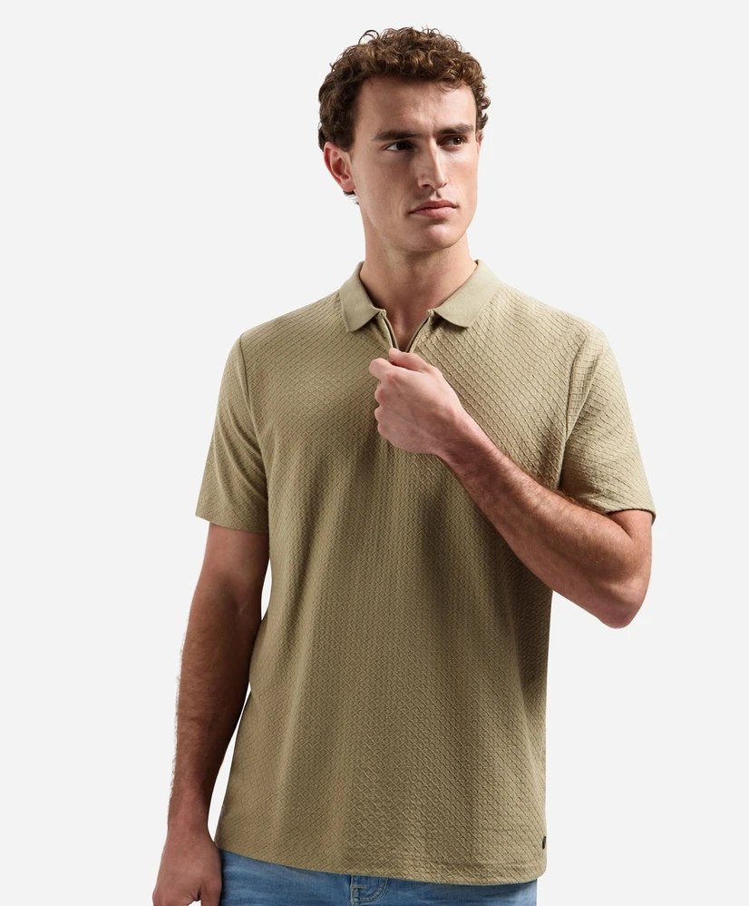 No Excess Polo Zip