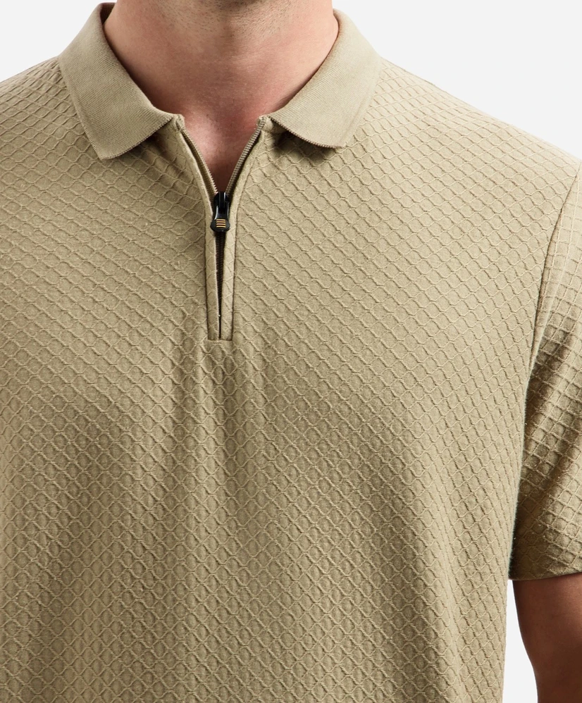 No Excess Polo Zip
