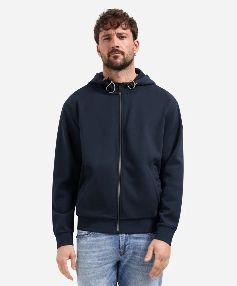 No Excess Sweatvest Hooded Interlock
