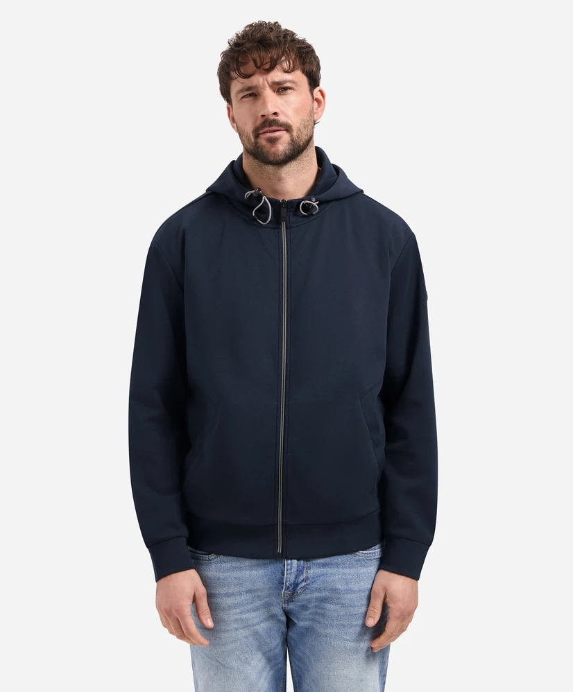 No Excess Sweatvest Hooded Interlock