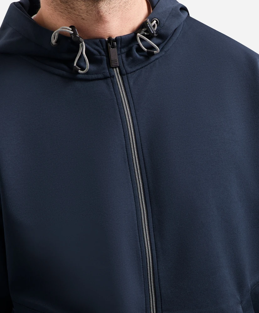 No Excess Sweatvest Hooded Interlock