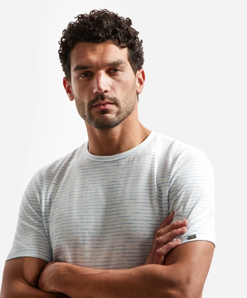 No Excess T-shirt Crewneck Striped