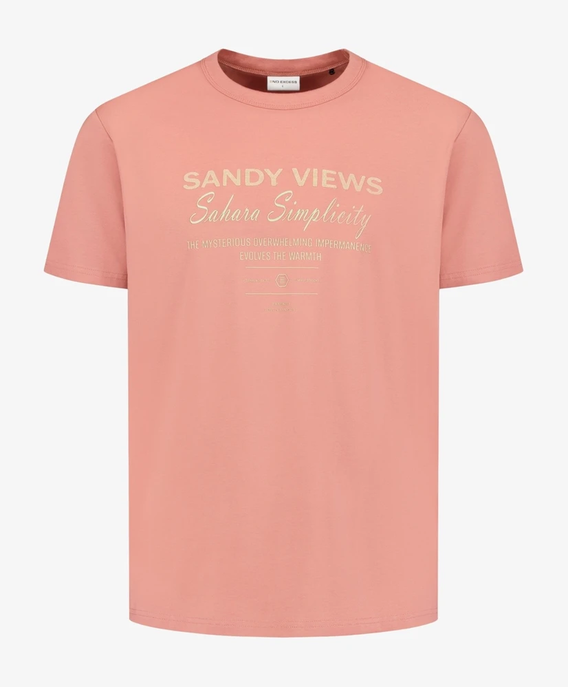 No Excess T-shirt Tekst Opdruk