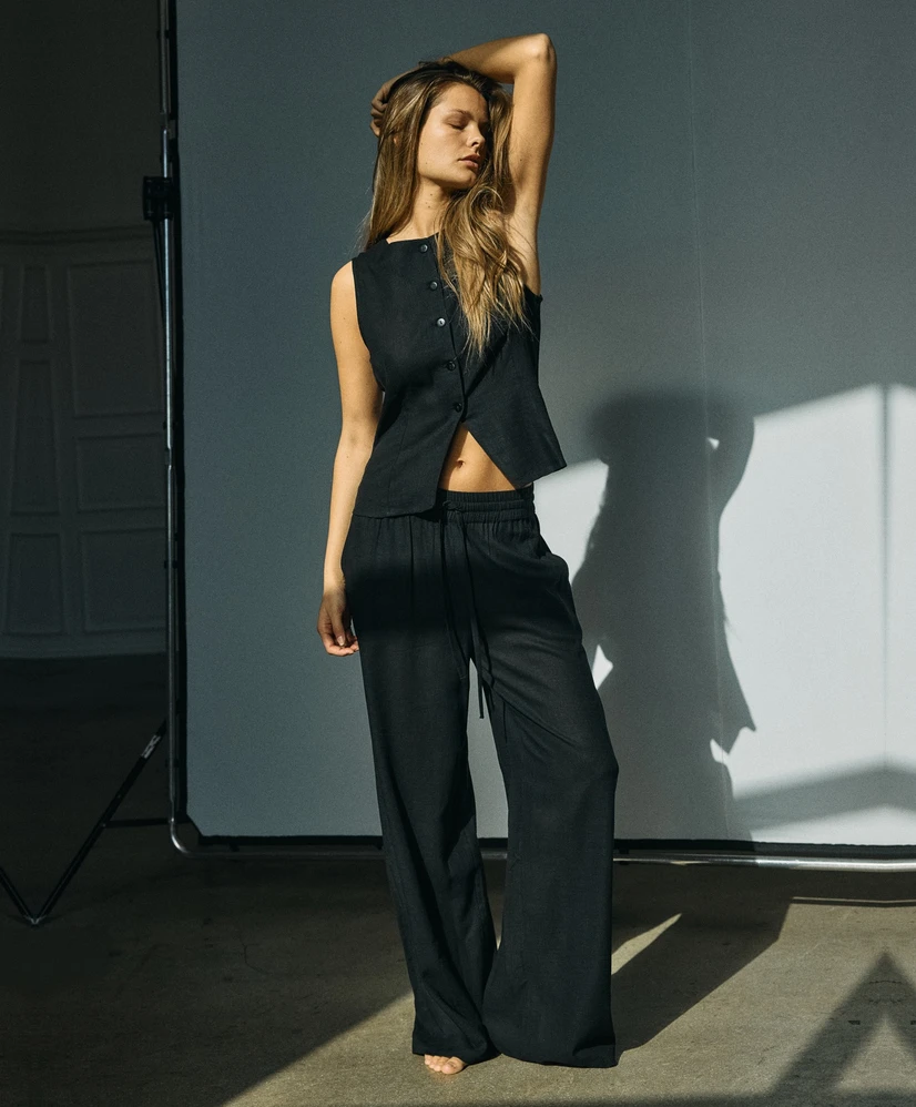 NOISY MAY Broek NMLEILANI NW LOOSE PANTS WVN NOOS