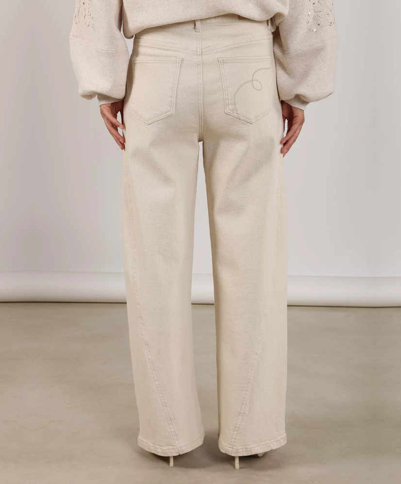 NUKUS Jeans Straight Leg Natur