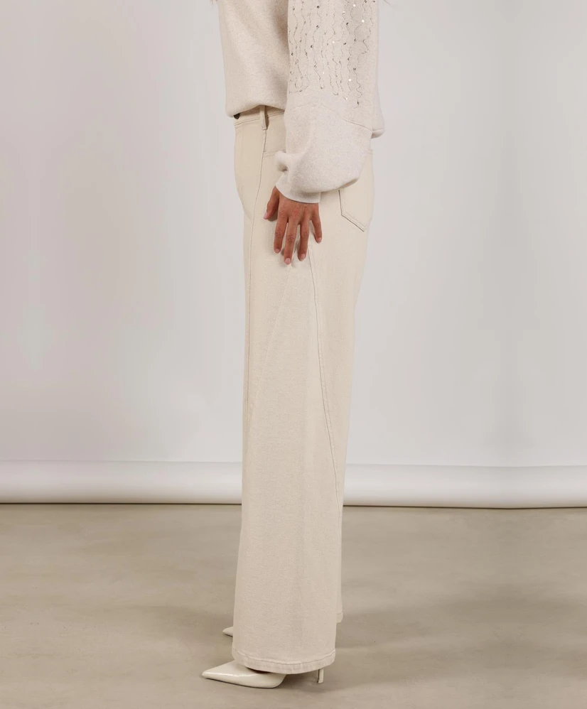 NUKUS Jeans Straight Leg Natur