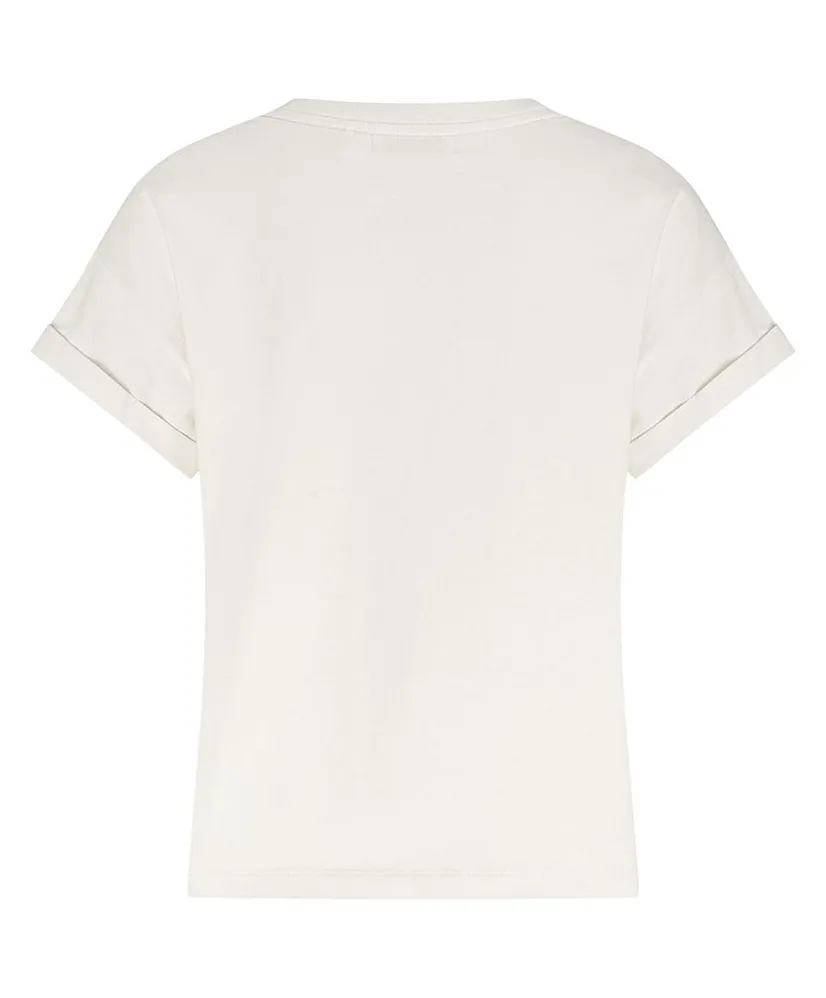NUKUS T-shirt Rimona Paillet Flower