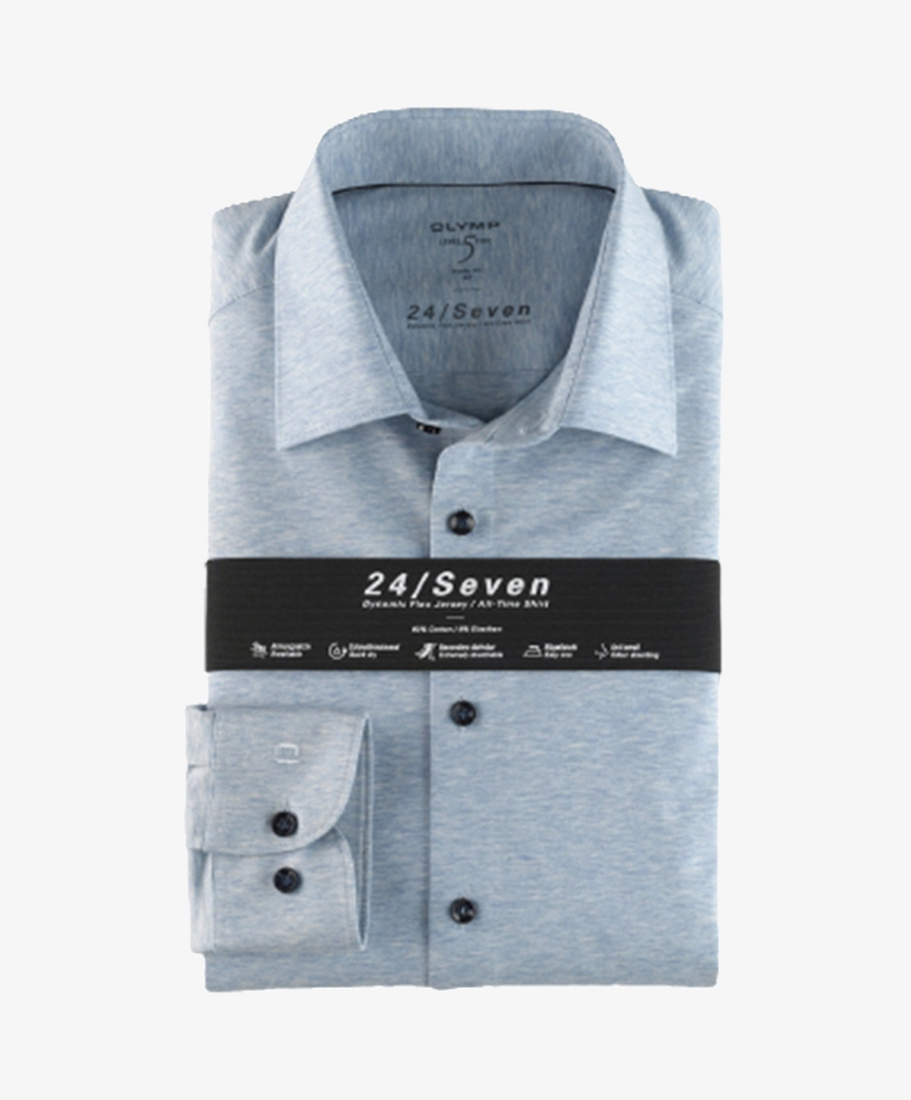 OLYMP Overhemd Level Five Jersey Slim Fit