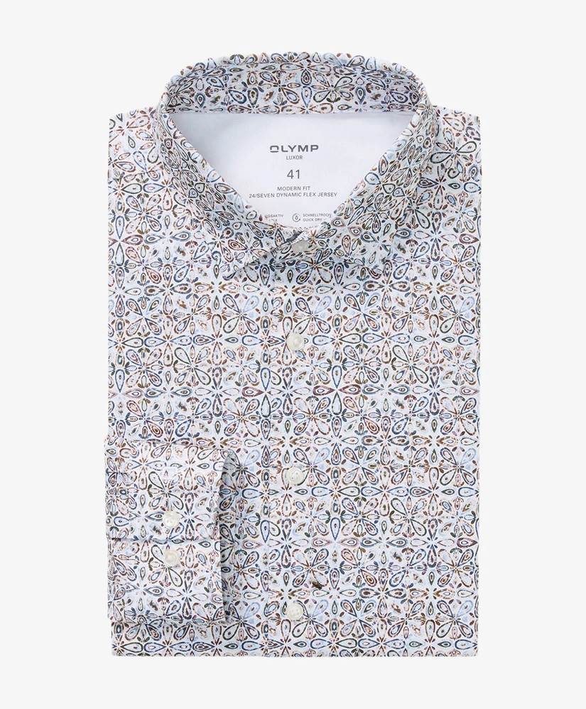 OLYMP Overhemd Modern Fit Allover Print