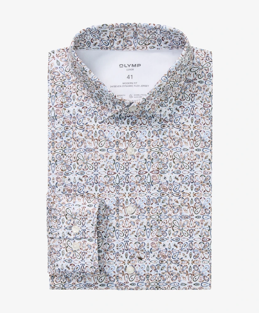 OLYMP Overhemd Modern Fit Allover Print